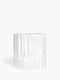White Melted Wax candle holder - For classic candles