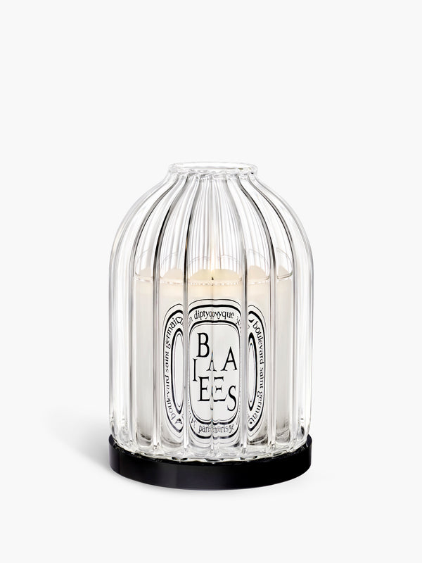 Ribbed candle holder - For small candles