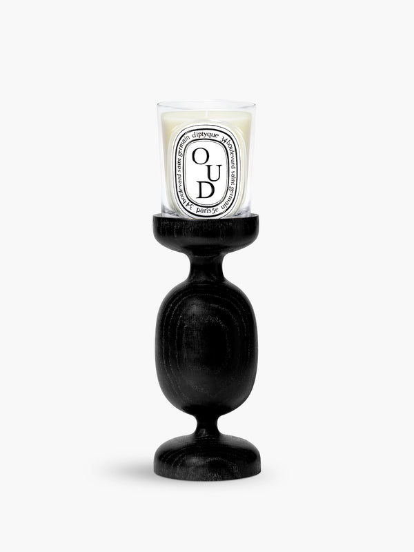 Black Column candle holder - For classic candles