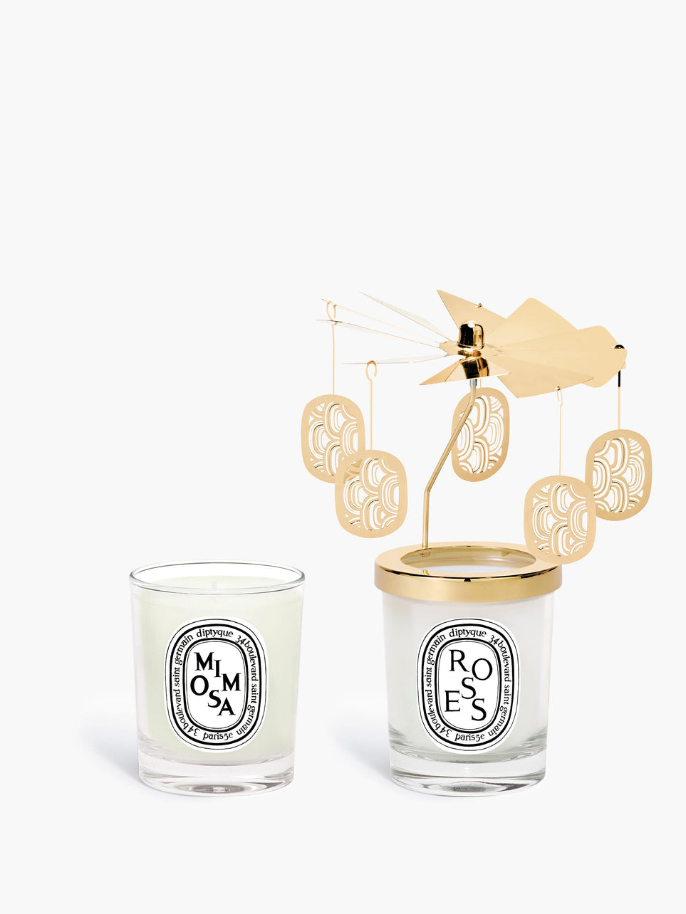 Holiday Carousel - Set with 2 small candles