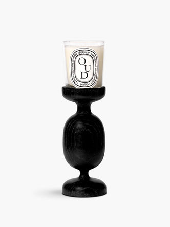Black Column candle holder - For classic candles