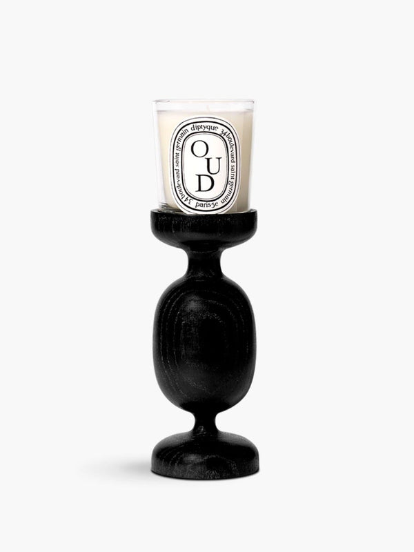 Black Column candle holder - For classic candles