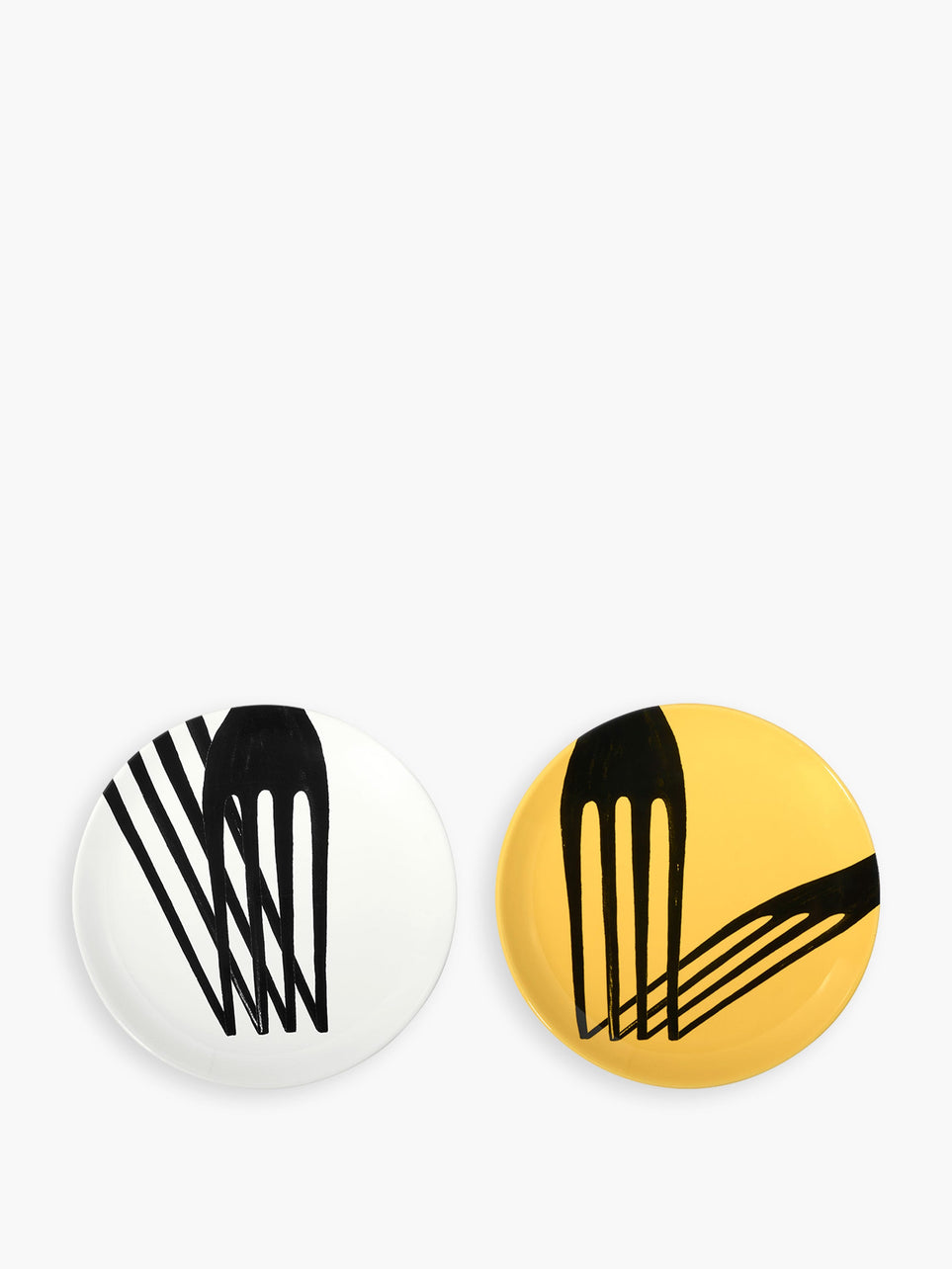 Decorative plate - Yellow cast shadow