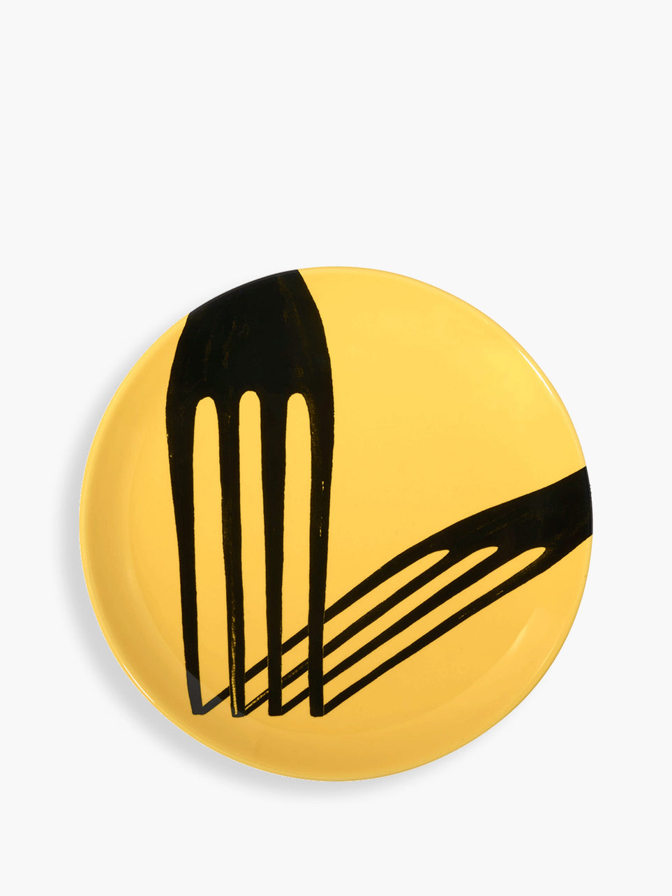Decorative plate - Yellow cast shadow
