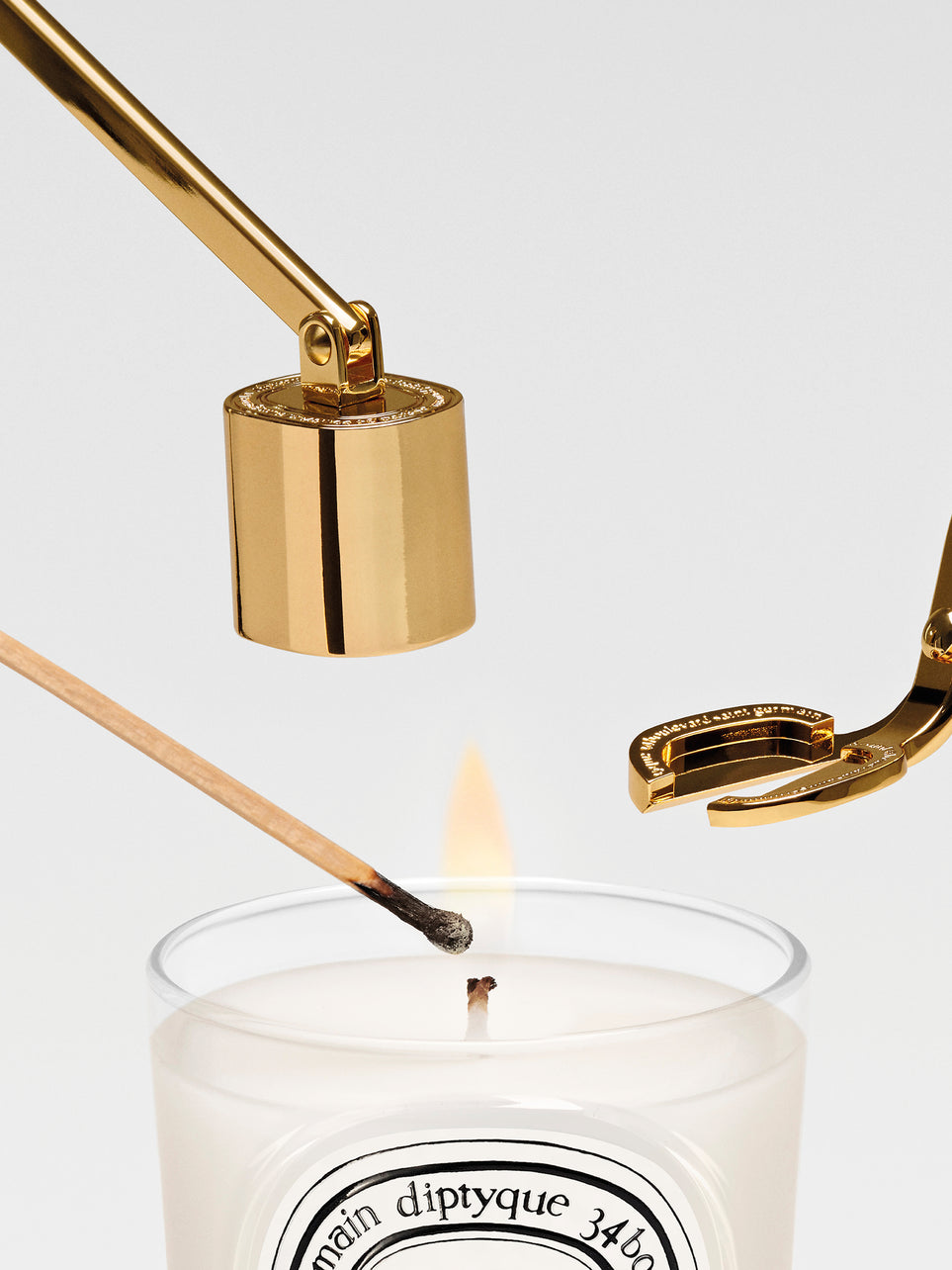 Gold Snuffer - For candles