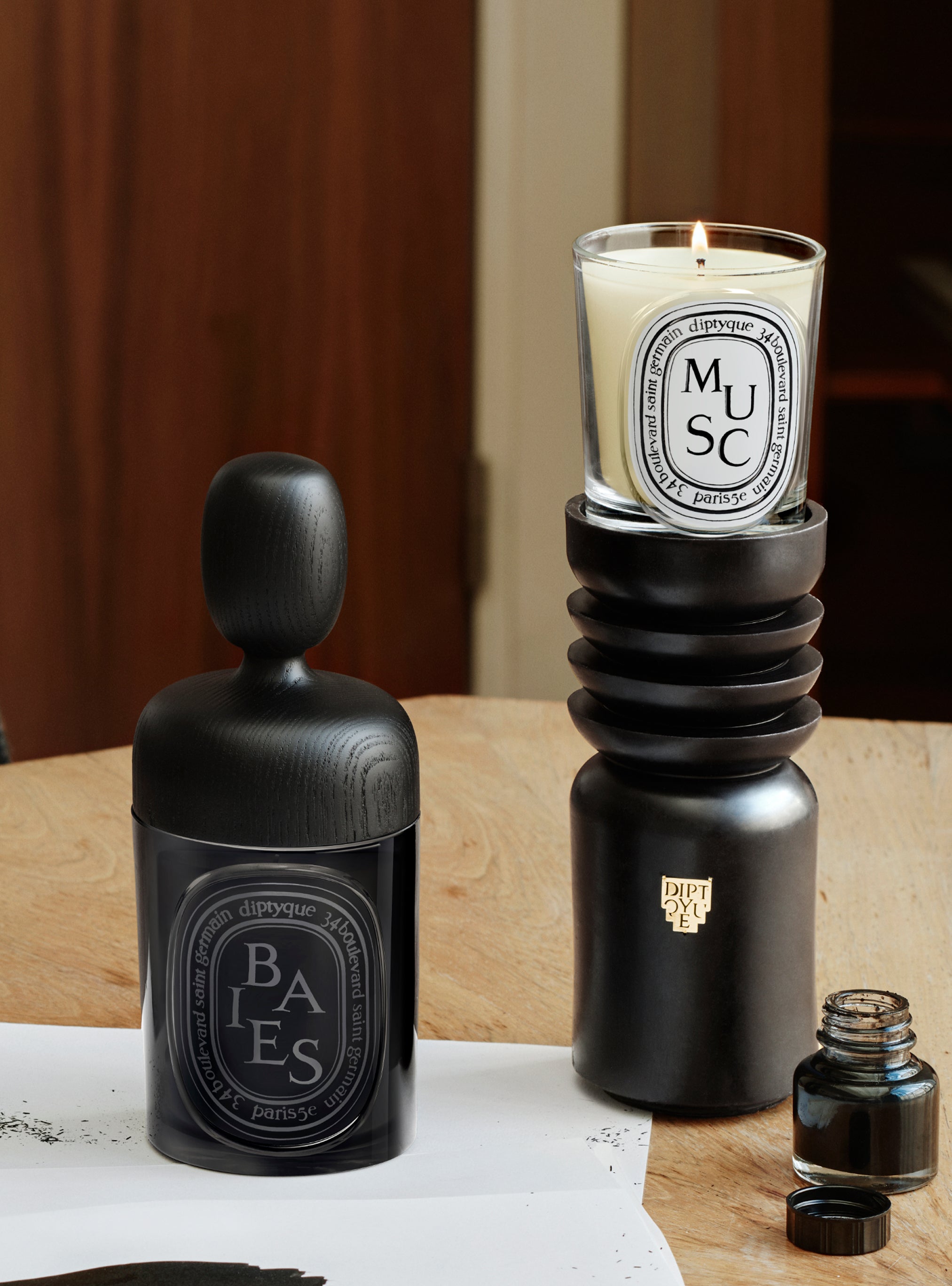 Medium chess candle holder - For classic candles