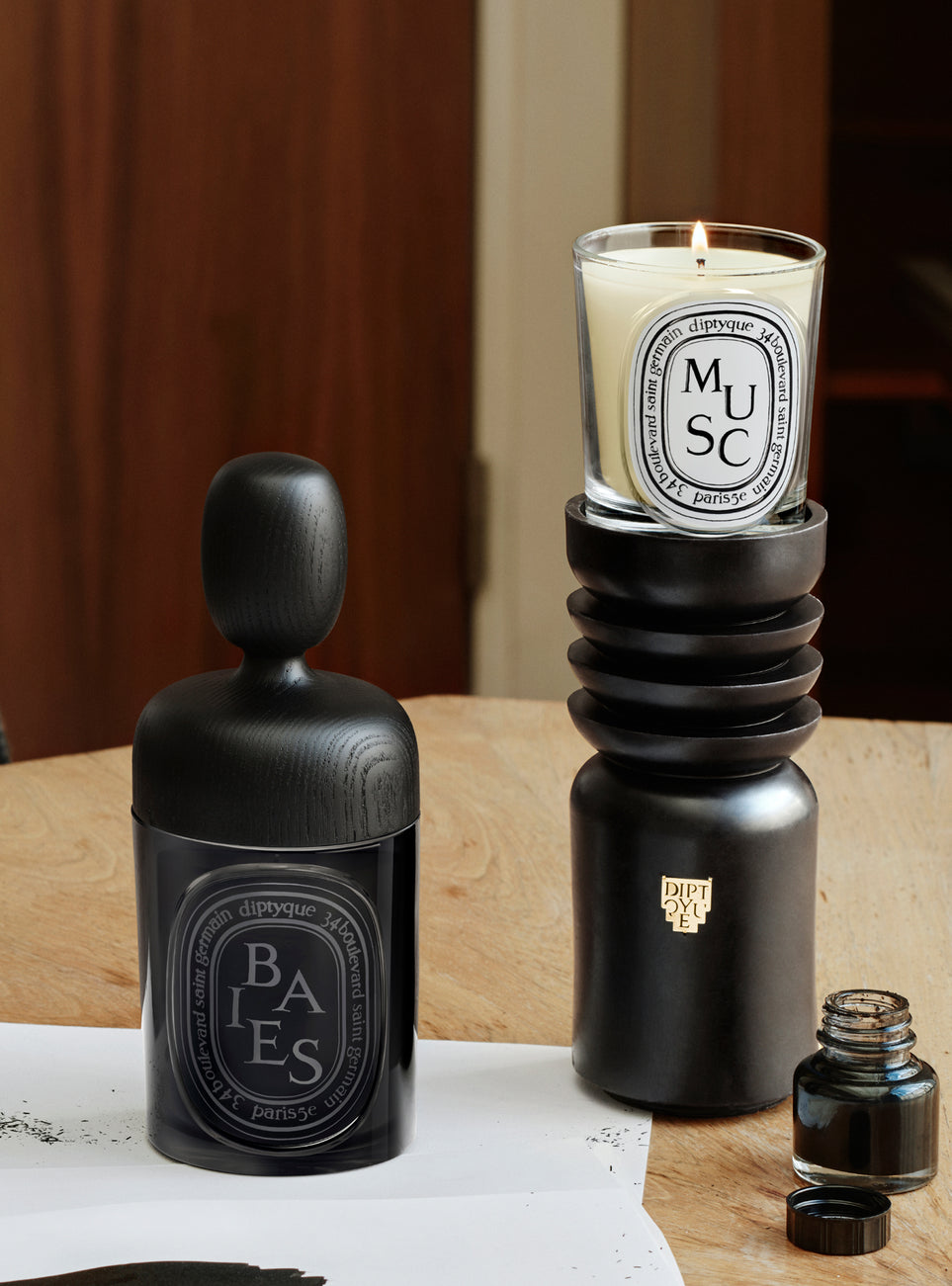 Medium chess candle holder - For classic candles