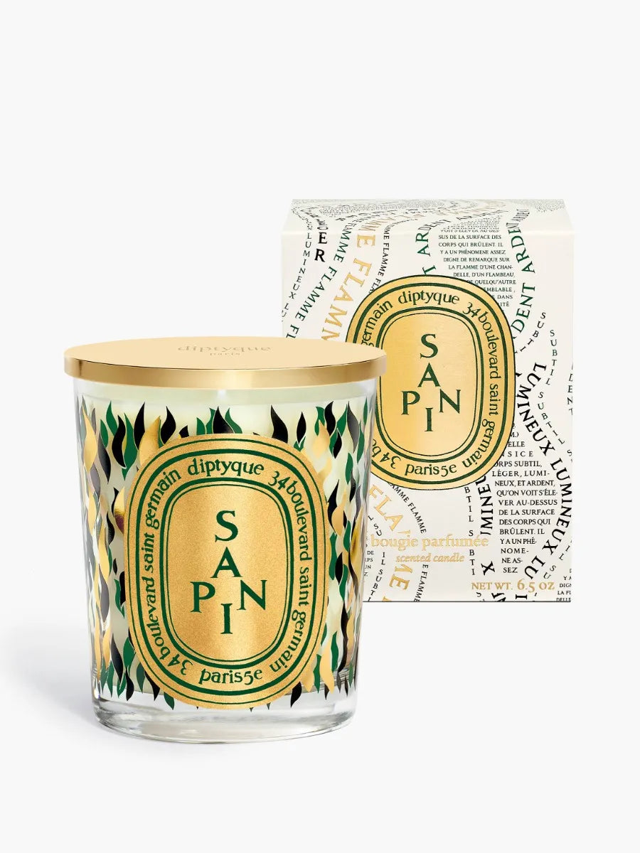 Sapin (Pine Tree) - Classic candle with golden lid – Diptyque Sapin (Pine Tree) - Classic candle with golden lid – Diptyque