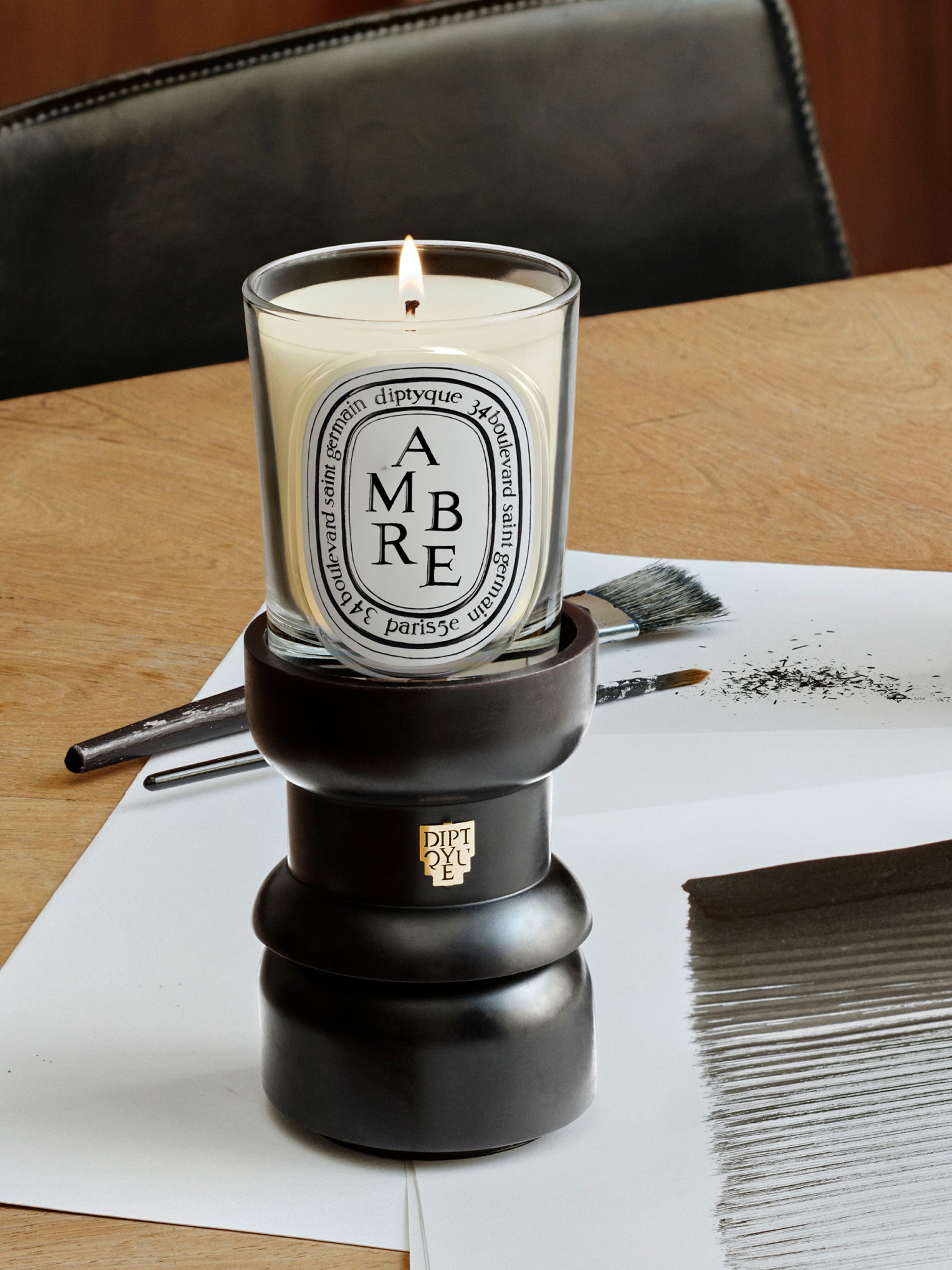 Small chess candle holder - For classic candles