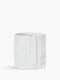 White Melted Wax candle holder - For classic candles